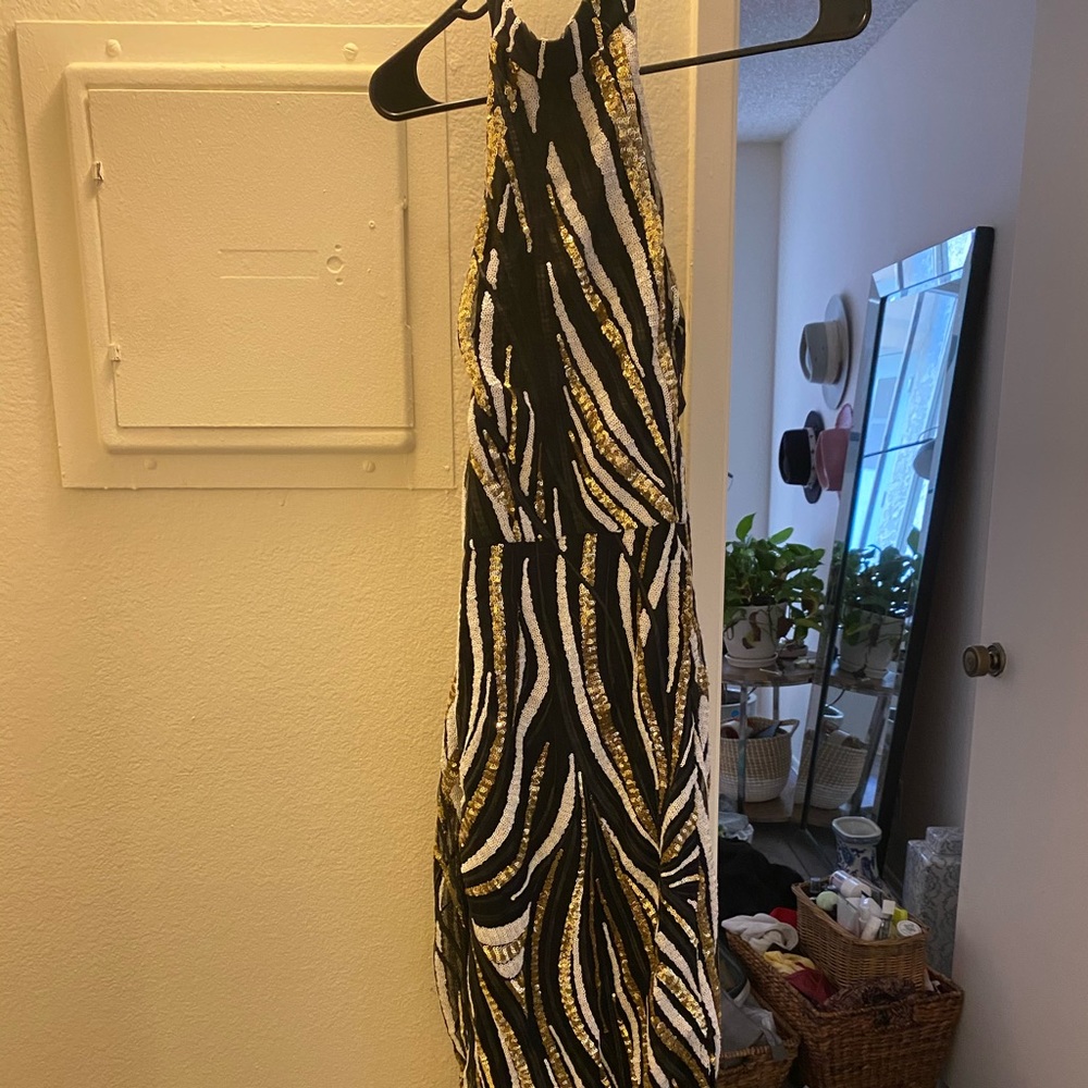 Sequin ball gown dress